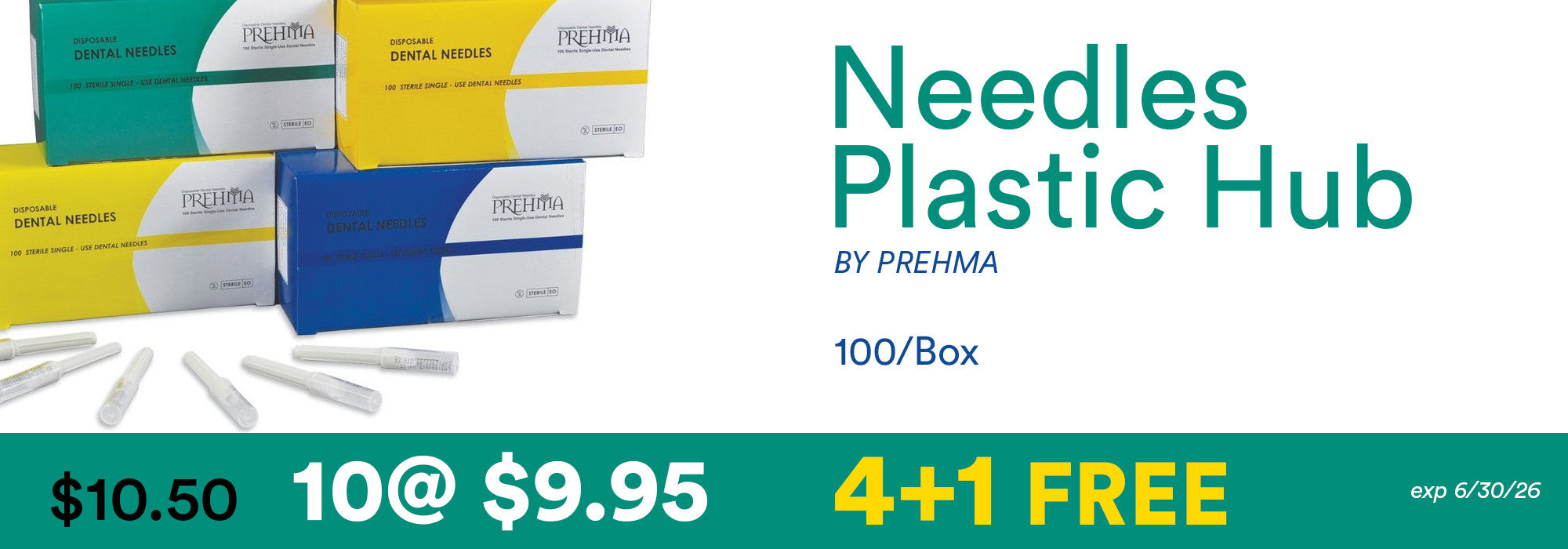 Prehma Needles Plastic Hub